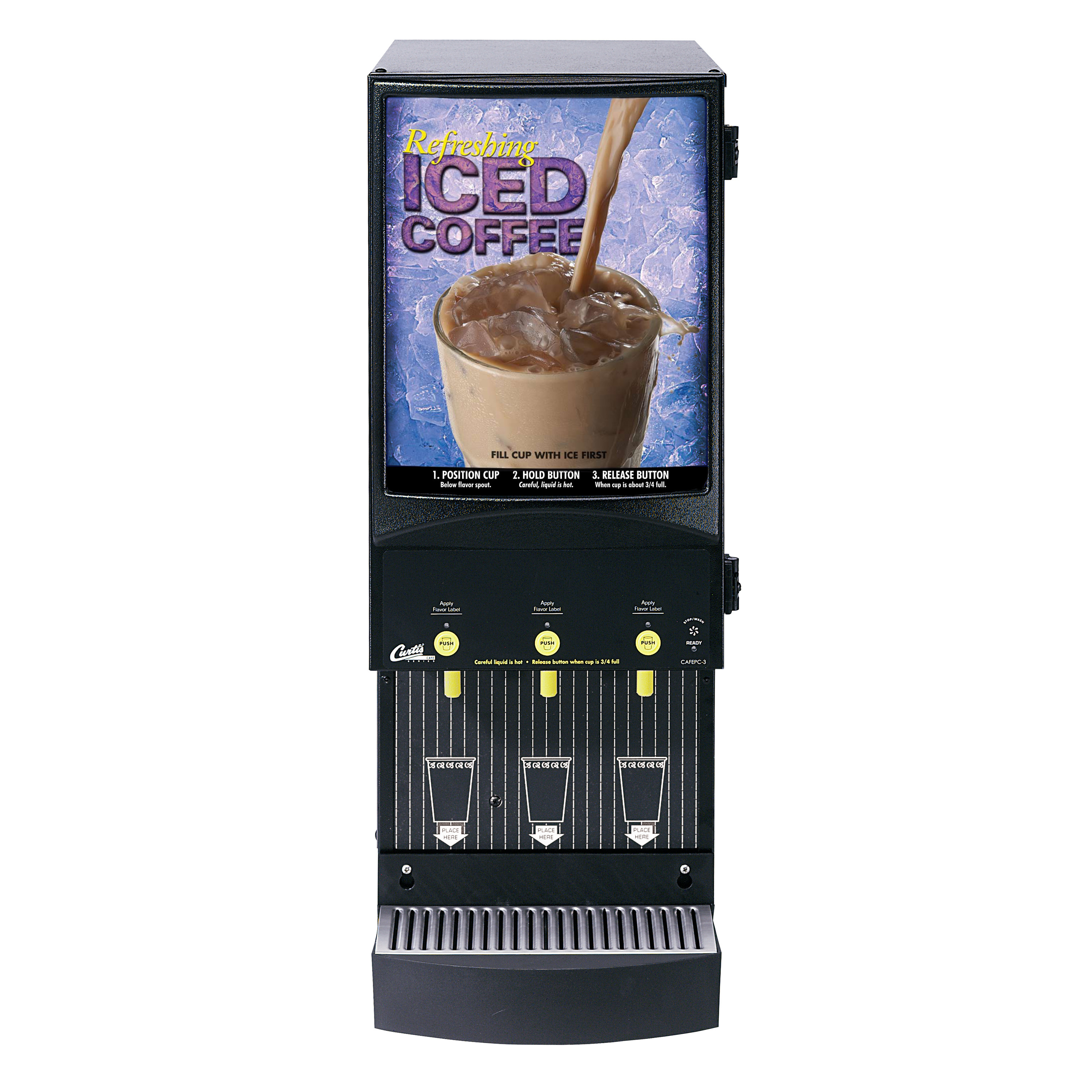(image for) Wilbur Curtis CAFEPC3CS10900 Three Flavor Iced Coffee Dispenser